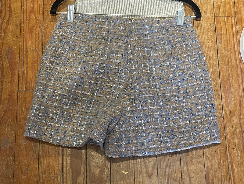 Lucy Paris Grey Multi Mado Tweed Skort Bottom