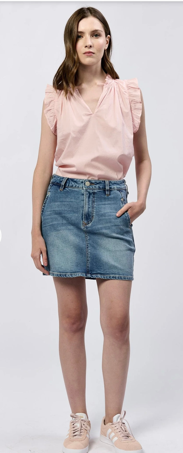Dear John Denim Agora High Rise Denim Mini Quinn Skirt