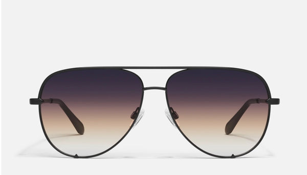 Quay Black Frame Future Dusk Poppy Lens Extra Large High Key Sunglasses