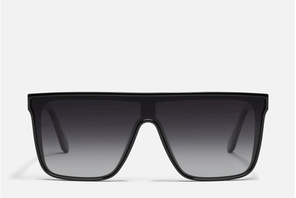 Quay Black Frame w/ Smoke Lens Unisex Polarized Nightfall Sunglasses