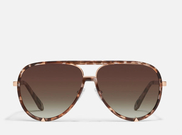 Quay Brown Tortoise Frame w/Brown Polarized Lens High Profile Sunglasses