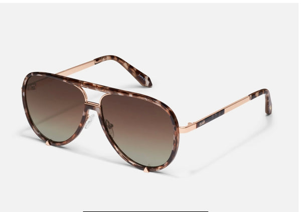 Quay Brown Tortoise Frame w/Brown Polarized Lens High Profile Sunglasses