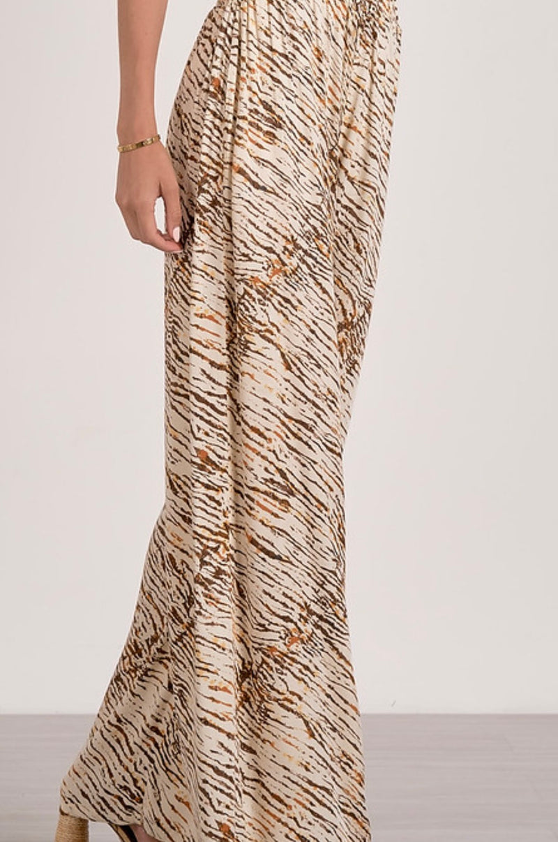 Elan Neutral Sahara Sasa Tie Waist Pant
