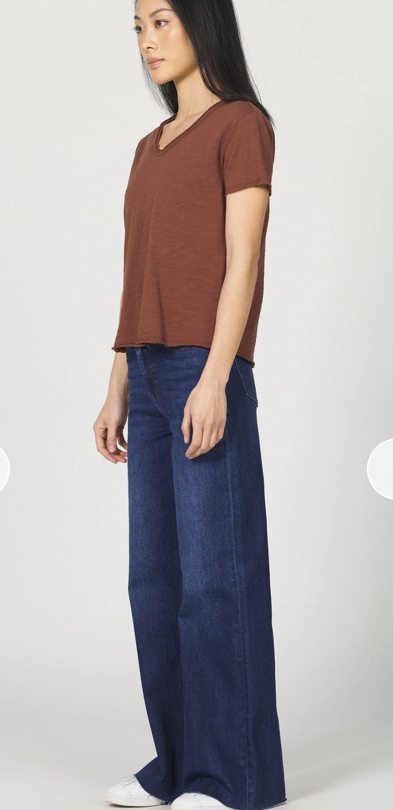 Dear John Denim Cappuccino Short Sleeve Vanya Top