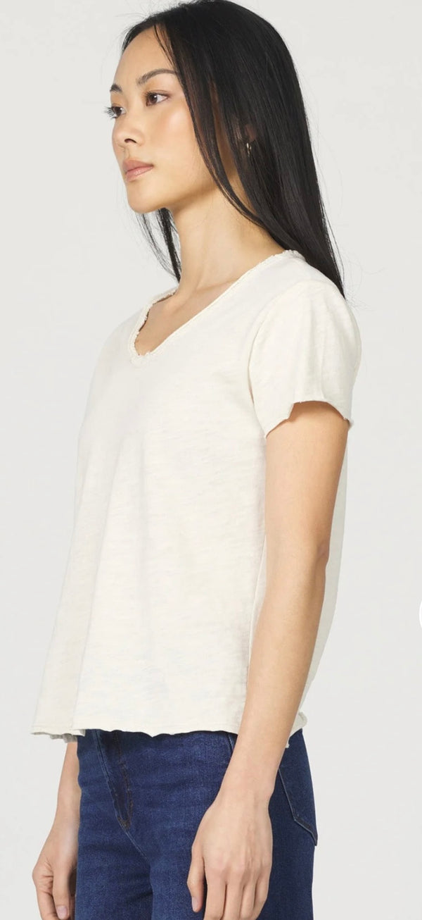 Dear John Denim Whitecap Gray Short Sleeve Top