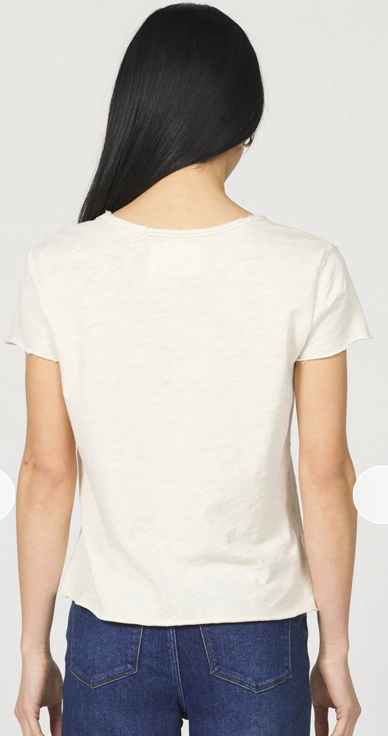 Dear John Denim Whitecap Gray Short Sleeve Top