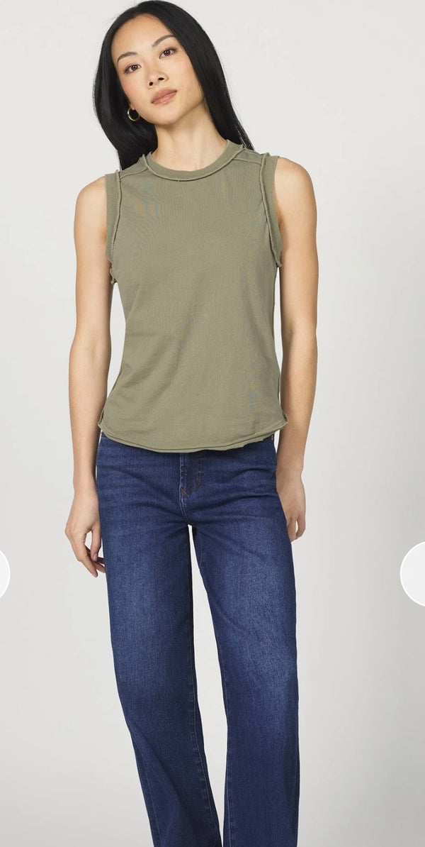 Dear John Denim Vetiver Sleeveless Tank Top