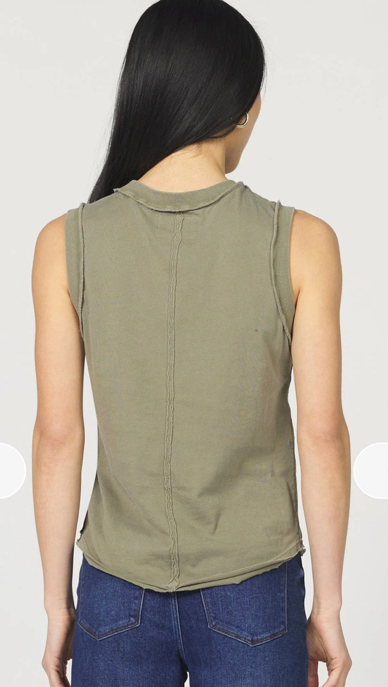 Dear John Denim Vetiver Sleeveless Tank Top