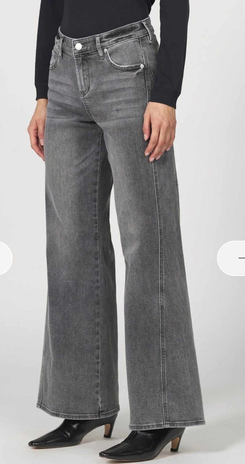 Dear John Denim Middlebrook Wide Leg Mid Rise Clean Hem Micah Jeans