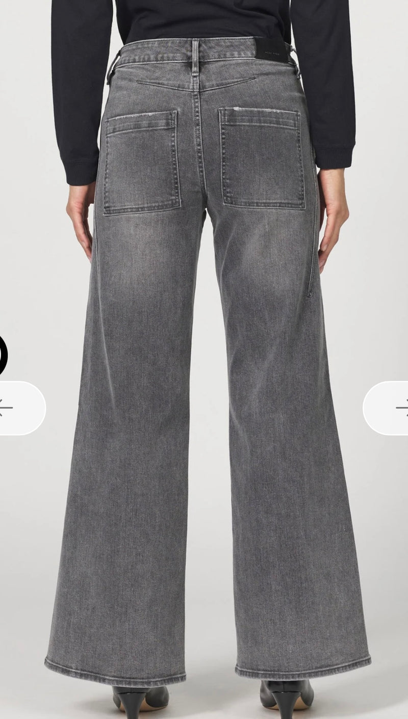 Dear John Denim Middlebrook Wide Leg Mid Rise Clean Hem Micah Jeans