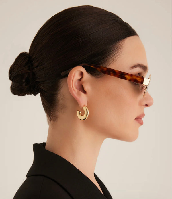 Banbe Gold Havana Tort Green Polarized The Addison Sunglasses