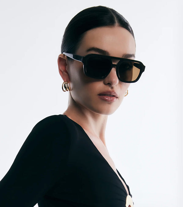 Banbe Dark Chocolate Chocolate Polarized The Del Ray Sunglasses