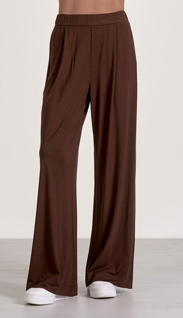 Elan Cocoa Elastic Waist Pull On Plants