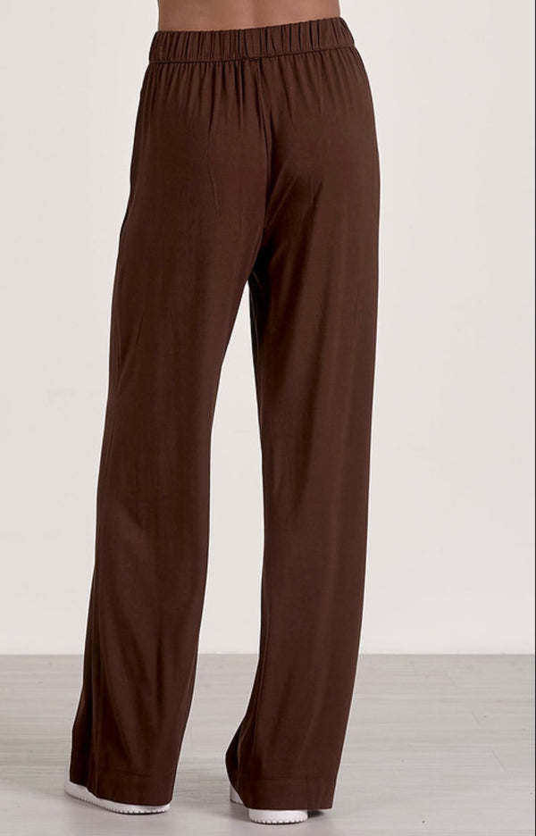 Elan Cocoa Elastic Waist Pull On Plants