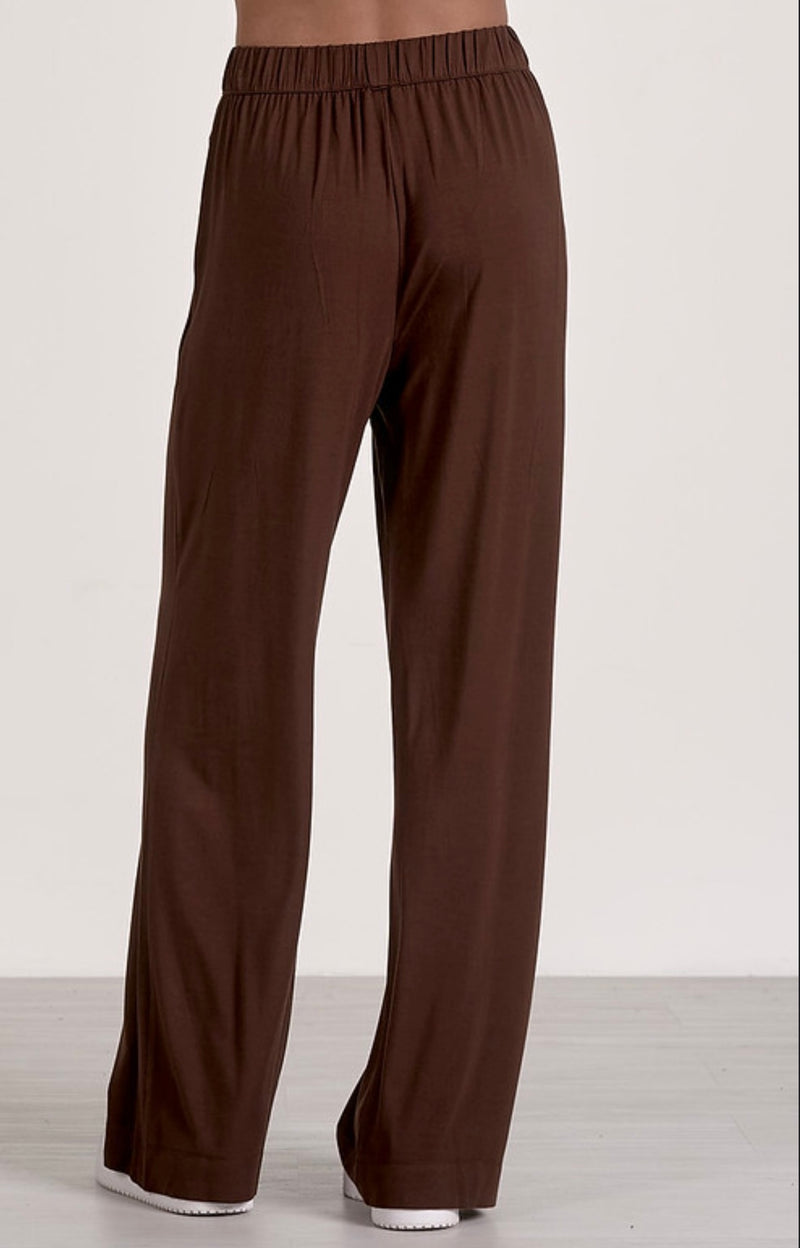 Elan Cocoa Elastic Waist Pull On Plants