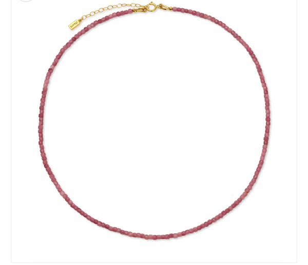 Jurate Jewelry Sidekick Pink Tourmaline Beaded Necklace