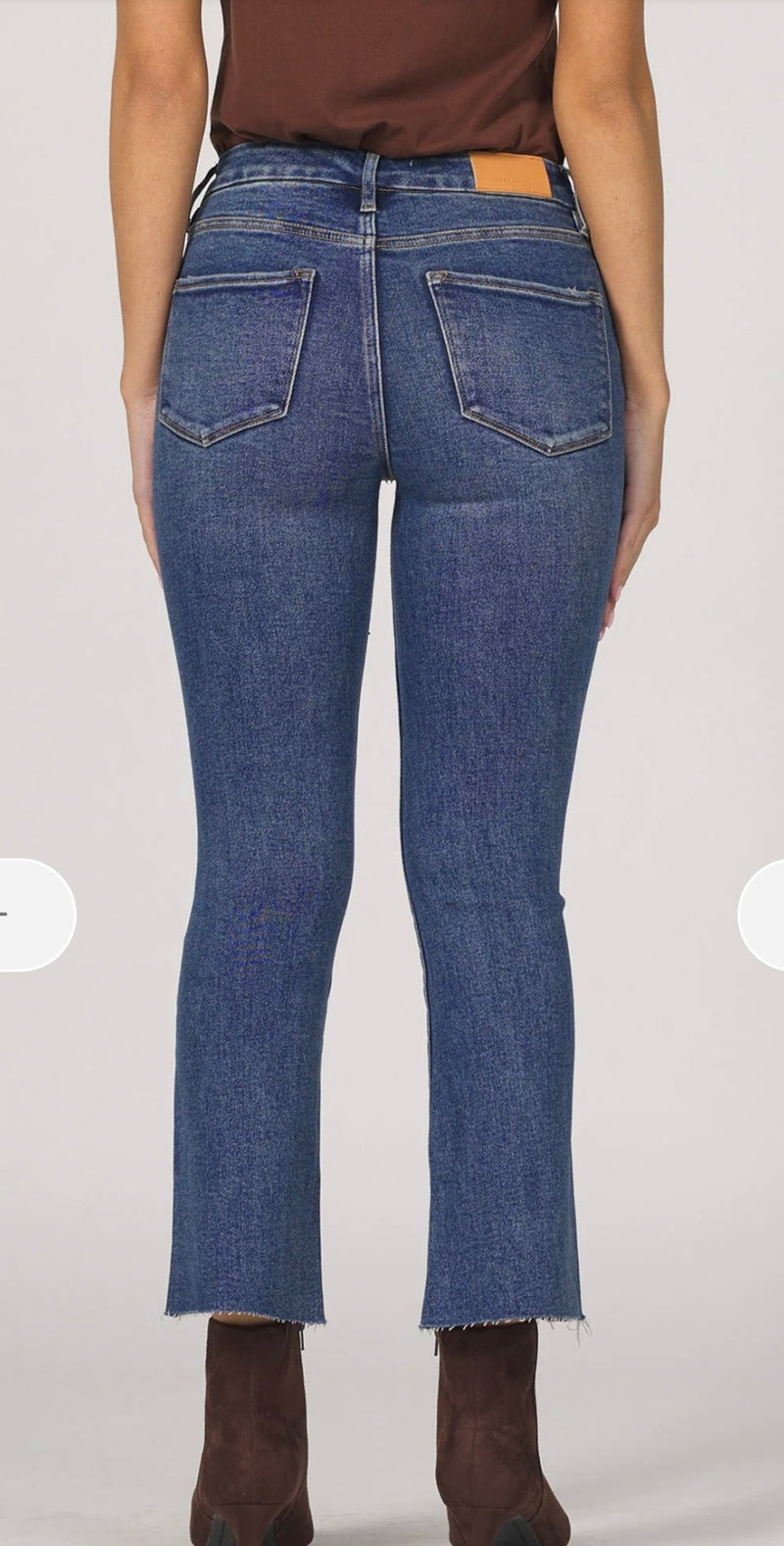 Dear John Palmer Cropped Flare Mid Rise Jeanne Jean