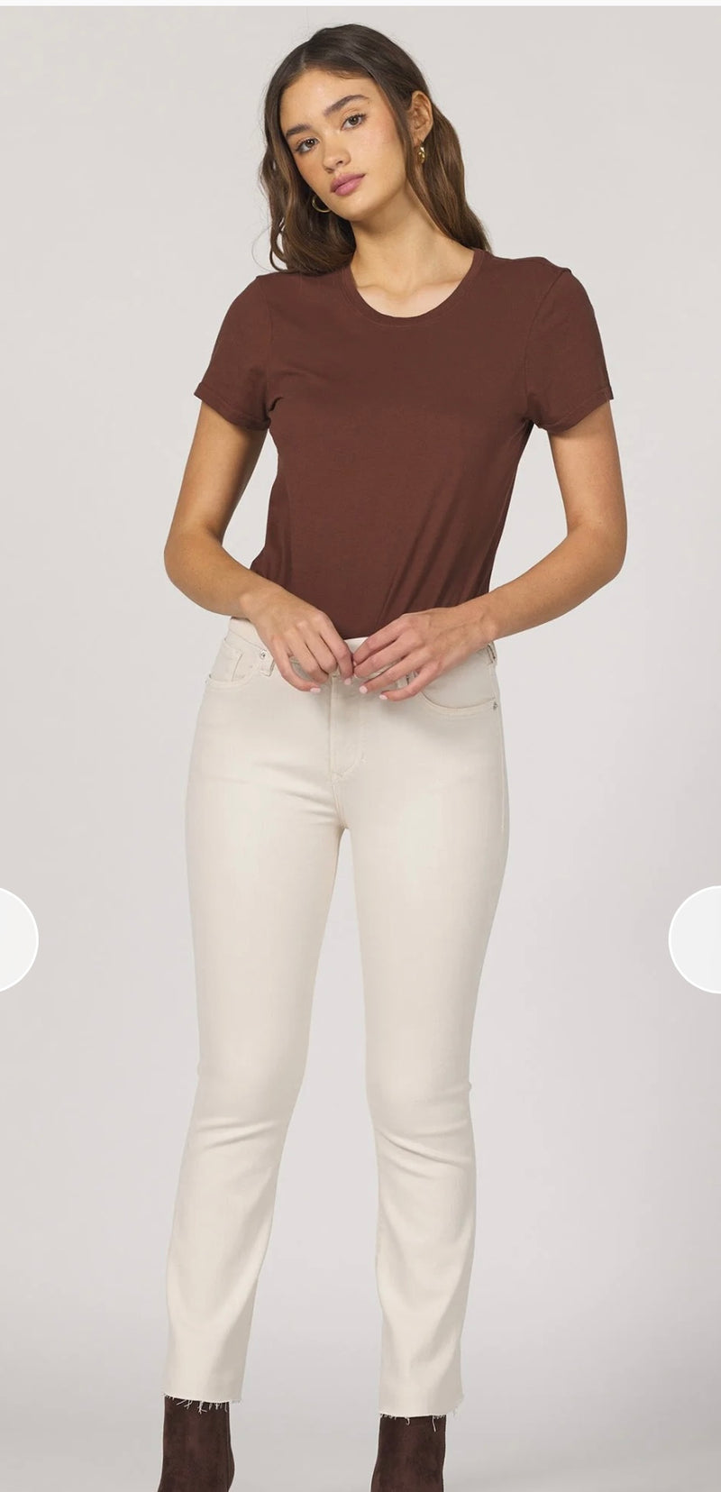 Dear John Denim Whitecap Gray Cropped Flare Mid Rise Jeanne Jean