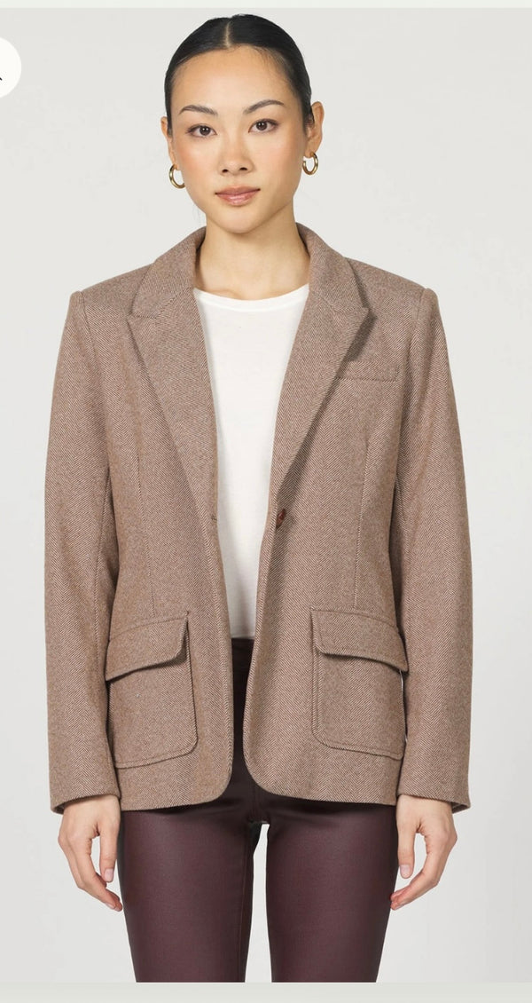 Dear John Denim Beau Single Breasted Relax Fit Elfi Blazer Jacket