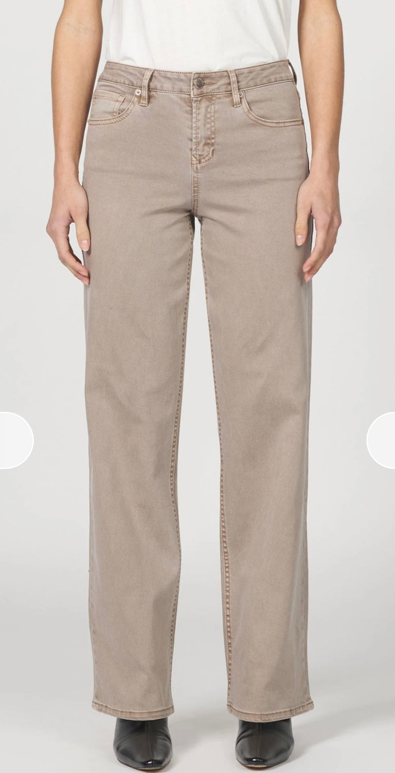 Dear John Denim Cashmere Mid Rise Straight Leg Taylor Jean