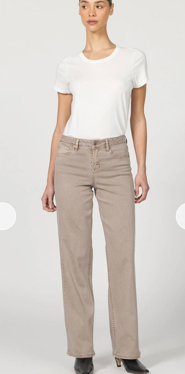 Dear John Denim Cashmere Mid Rise Straight Leg Taylor Jean