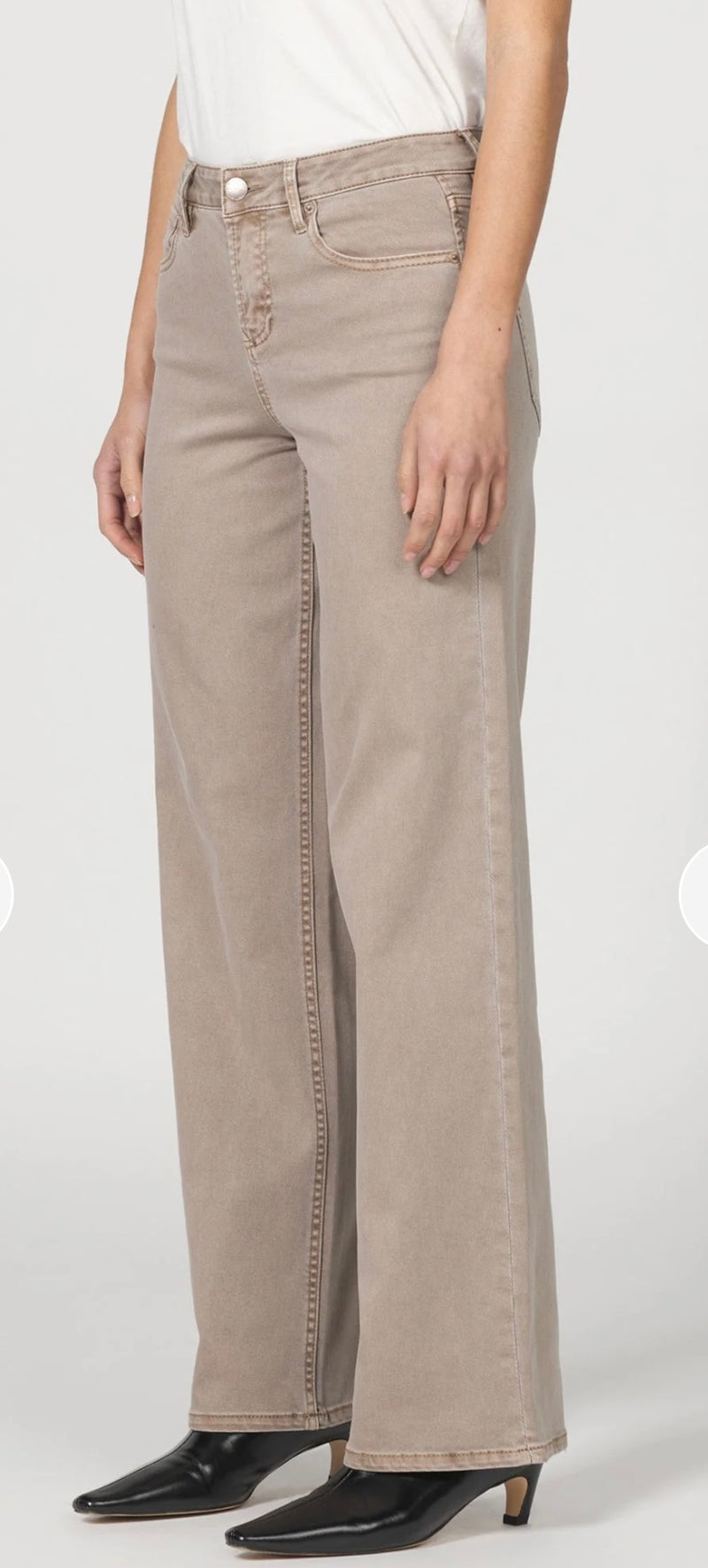 Dear John Denim Cashmere Mid Rise Straight Leg Taylor Jean