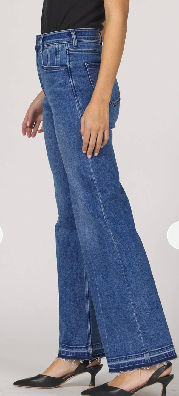 Der John Denim Summerville Straight Wide Leg High Rise Holly Jean