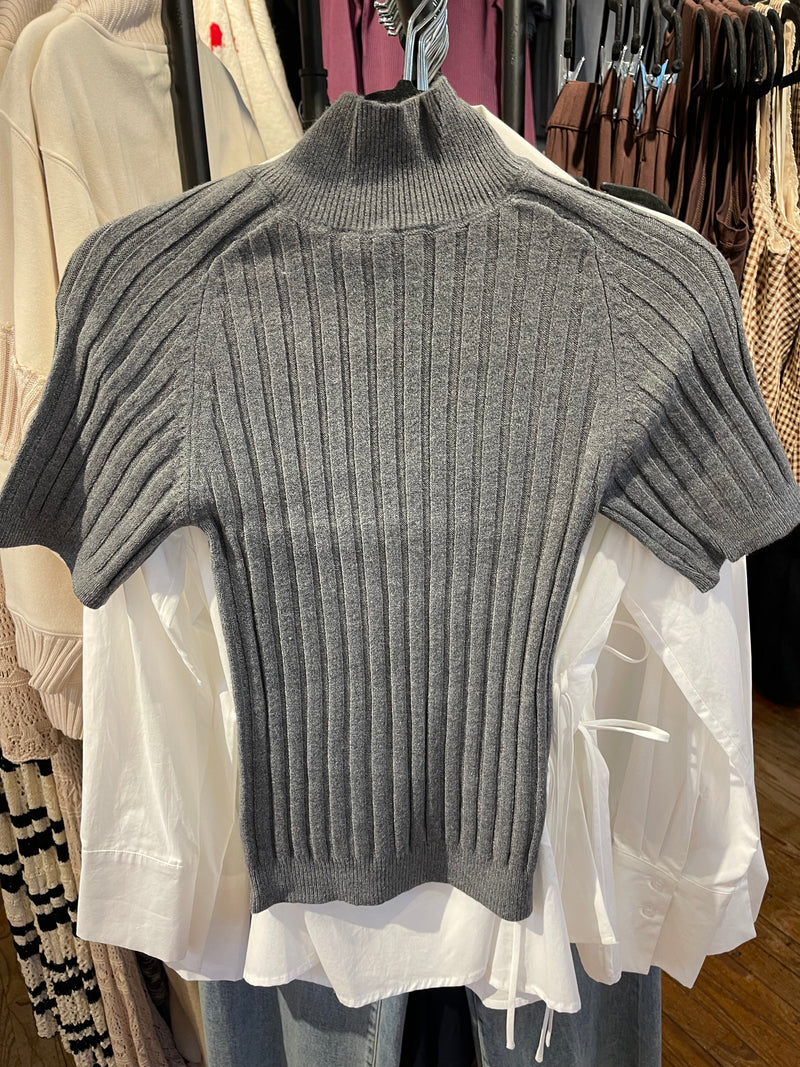 DeLuc Grey Melange Oliver Kint Turtleneck Sweater