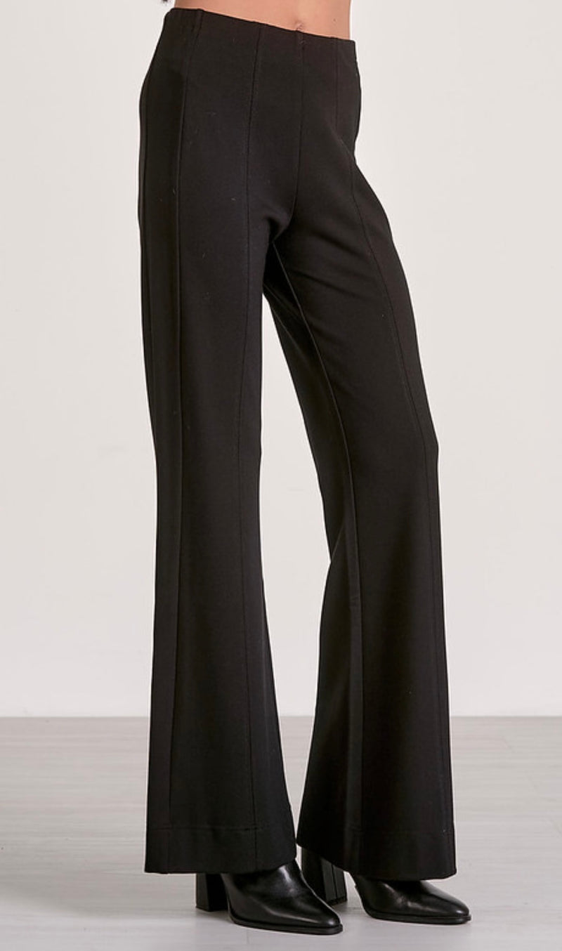 Elan Black Scuba Flair Pant