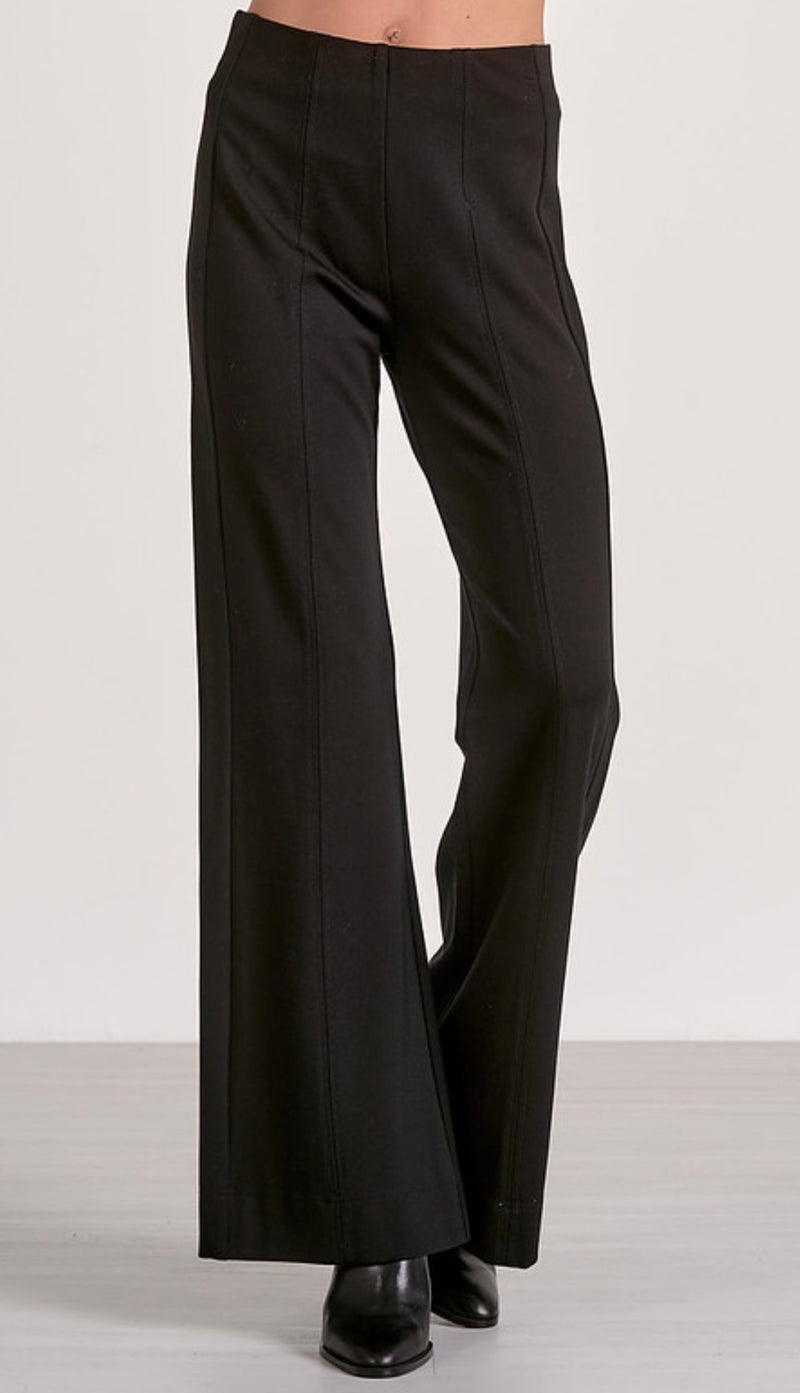 Elan Black Scuba Flair Pant
