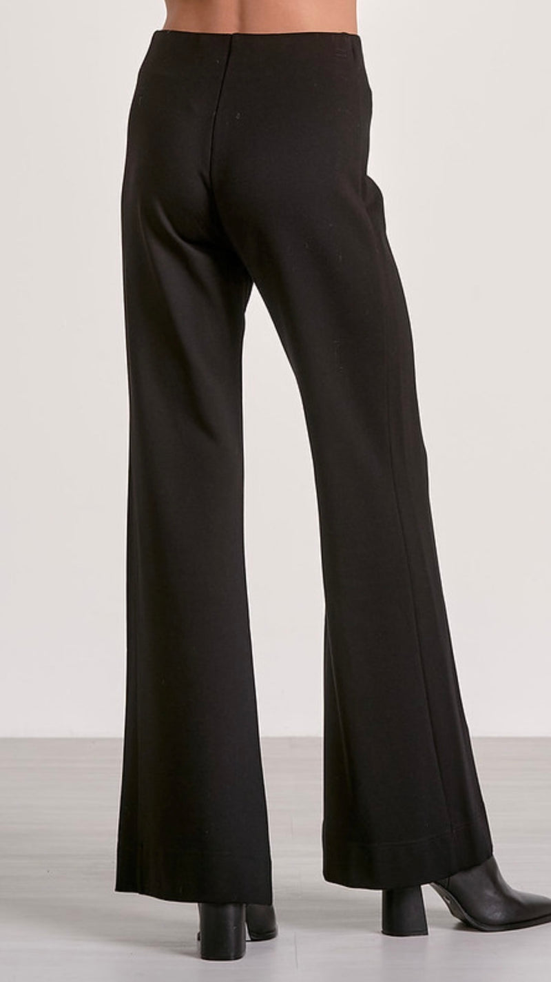 Elan Black Scuba Flair Pant