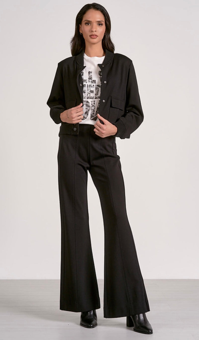 Elan Black Scuba Flair Pant