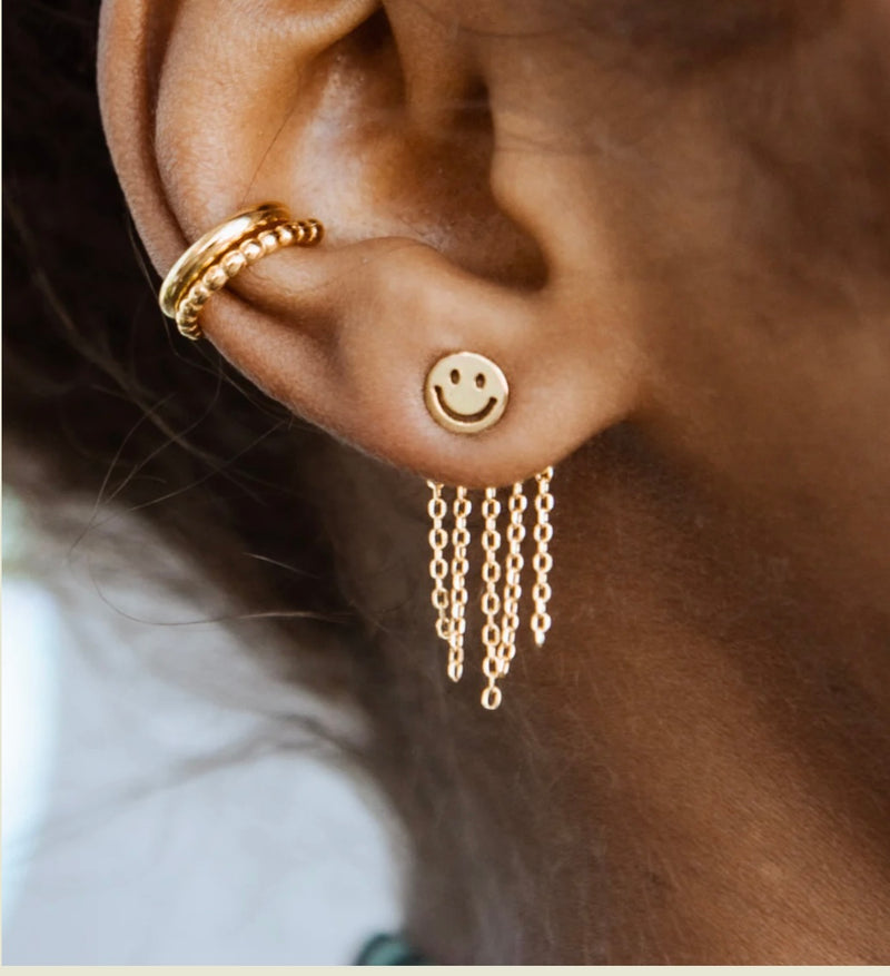 EARKIT Gold/Silver Fringe Jacket Jewelry