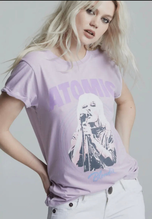 Recycled Karma Lilac Blondie Atomic Burnout Top