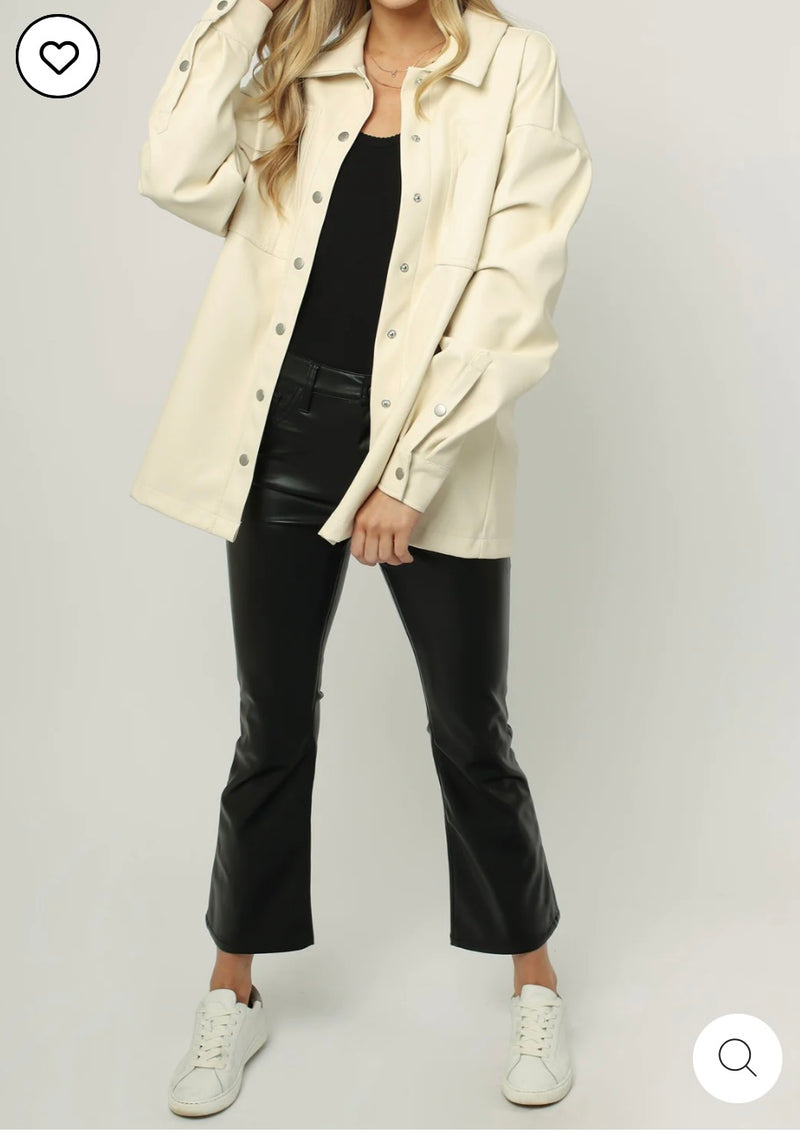 Dear John Porcelain Yara Faux Suede Spring Jacket