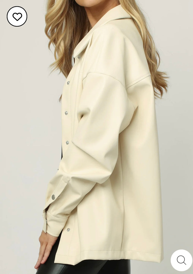 Dear John Porcelain Yara Faux Suede Spring Jacket