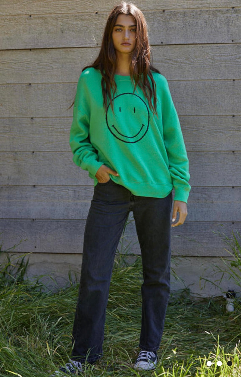 By together Green Made Me Smile Pullover Spring Top