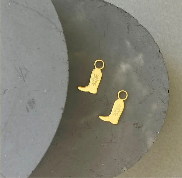 EarKit Gold Cowgirl Earring Charms