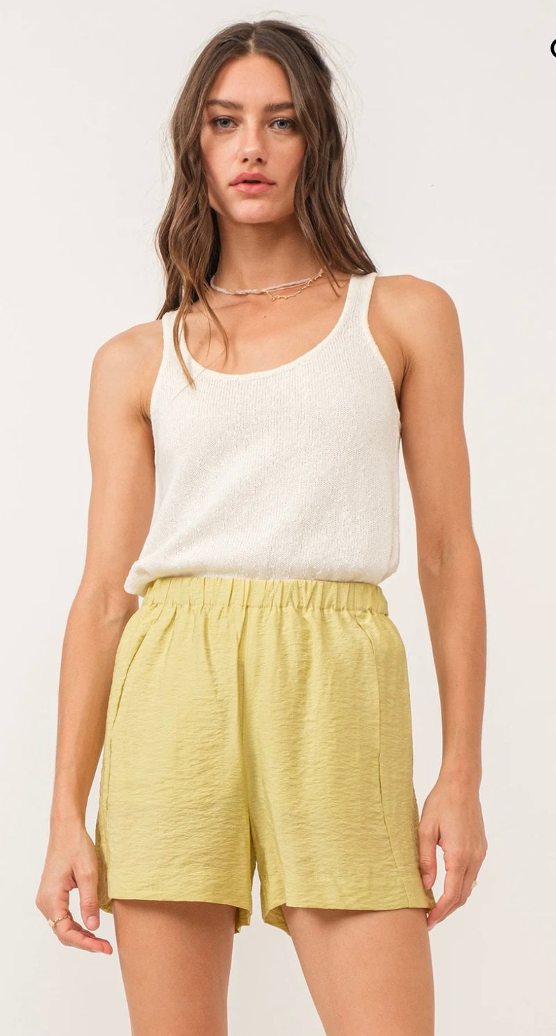 Another Love Off White Emery Scoop Neck Knit Tank Spring Top