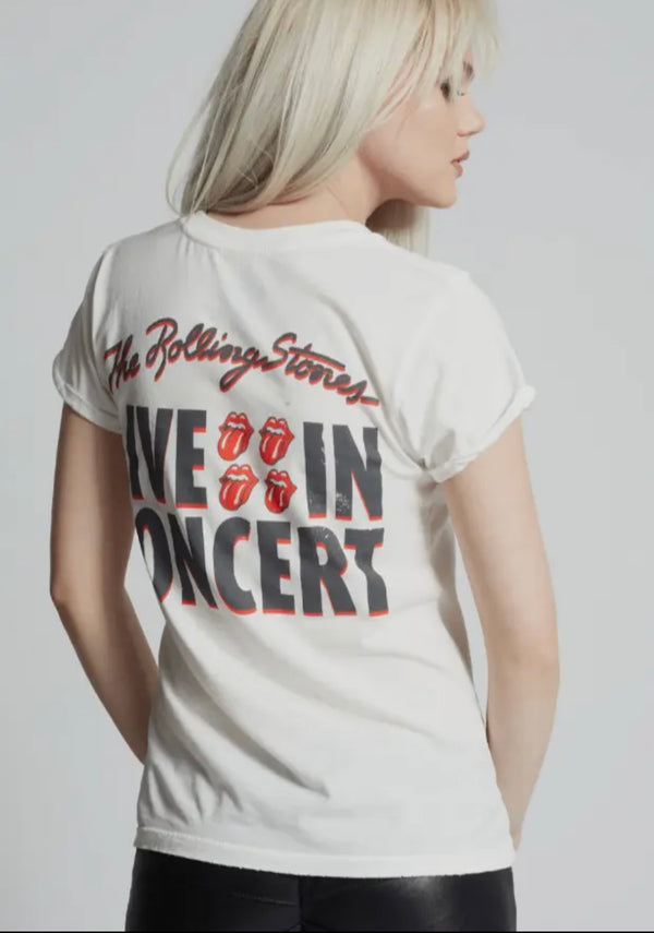 Recycled Karama White The Rolling Stones Live Top