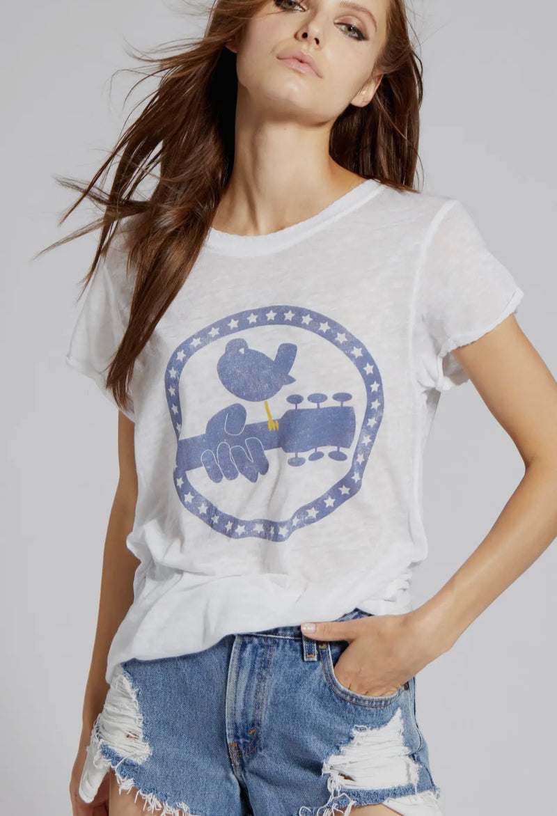 Recycled Karma White Woodstock 3 Days of Peace & Music Top