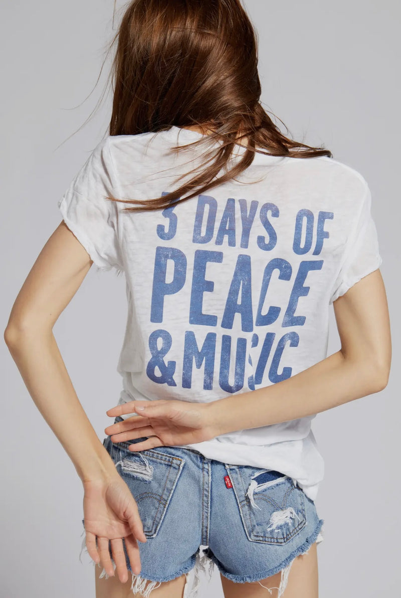 Recycled Karma White Woodstock 3 Days of Peace & Music Top