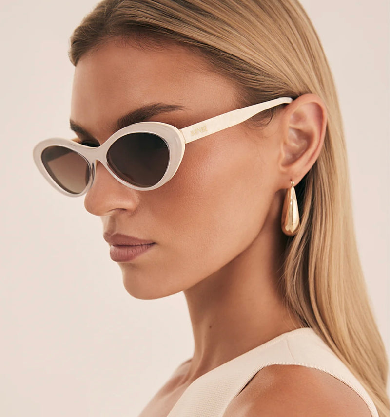 Billini The Ferragni Cream Tort Frames with Cream Honey Fade Lenses Polarized Sunglasses