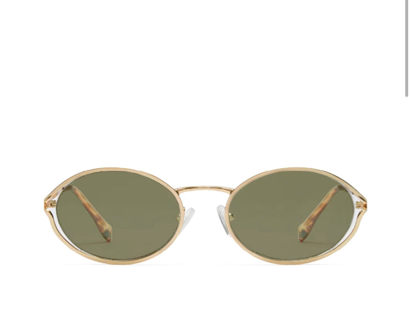 BILLINI The Sampaio Gold Frames with Olive Lenses Sunglasses