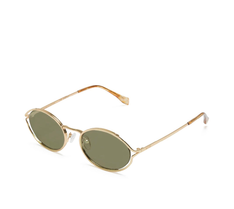 BILLINI The Sampaio Gold Frames with Olive Lenses Sunglasses