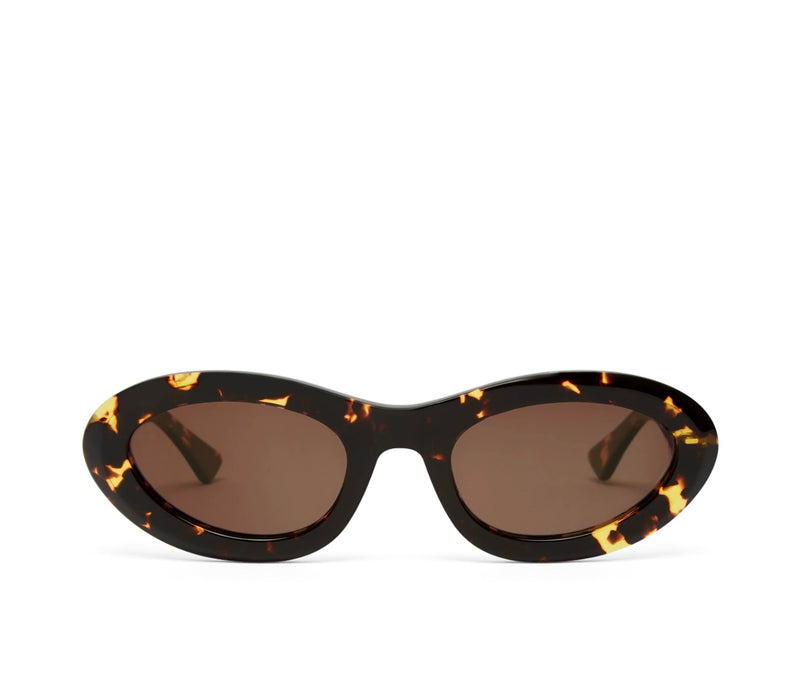 BILLINI The Jasmine Oval Amber Tort Frames with Auburn Lenses Polarized